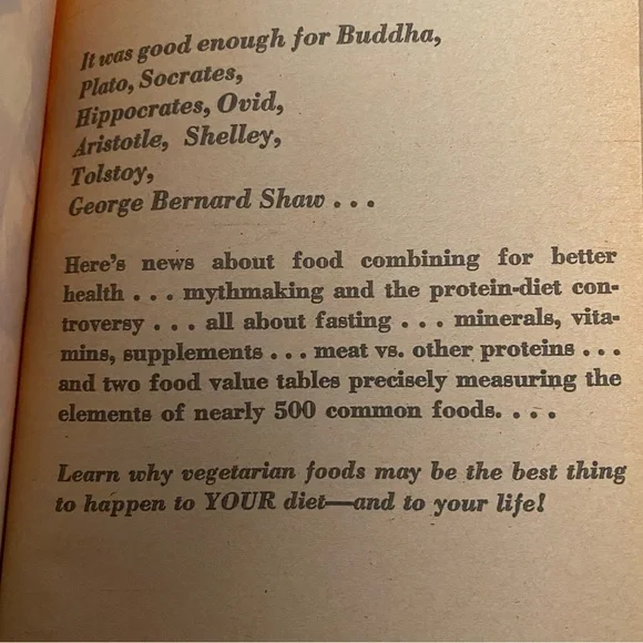 Book Protein For Vegetarians Cookbook Kitchen Retro Kitsch Vintage - Picture 4 of 7